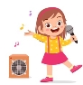 Singing Girl Cartoon Images, Stock Photos &amp; Vectors | Shutterstock